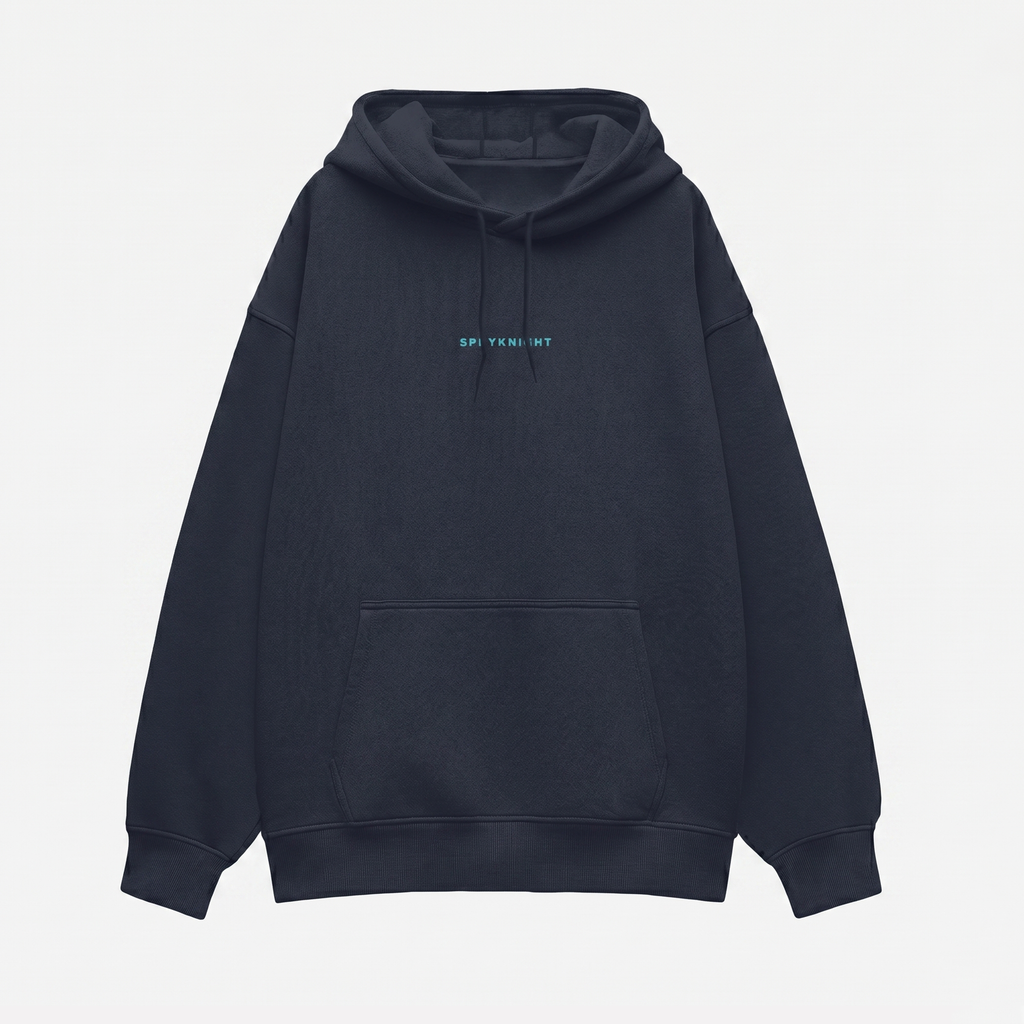 Oversized Navy Blue Hoodie (Unisex)