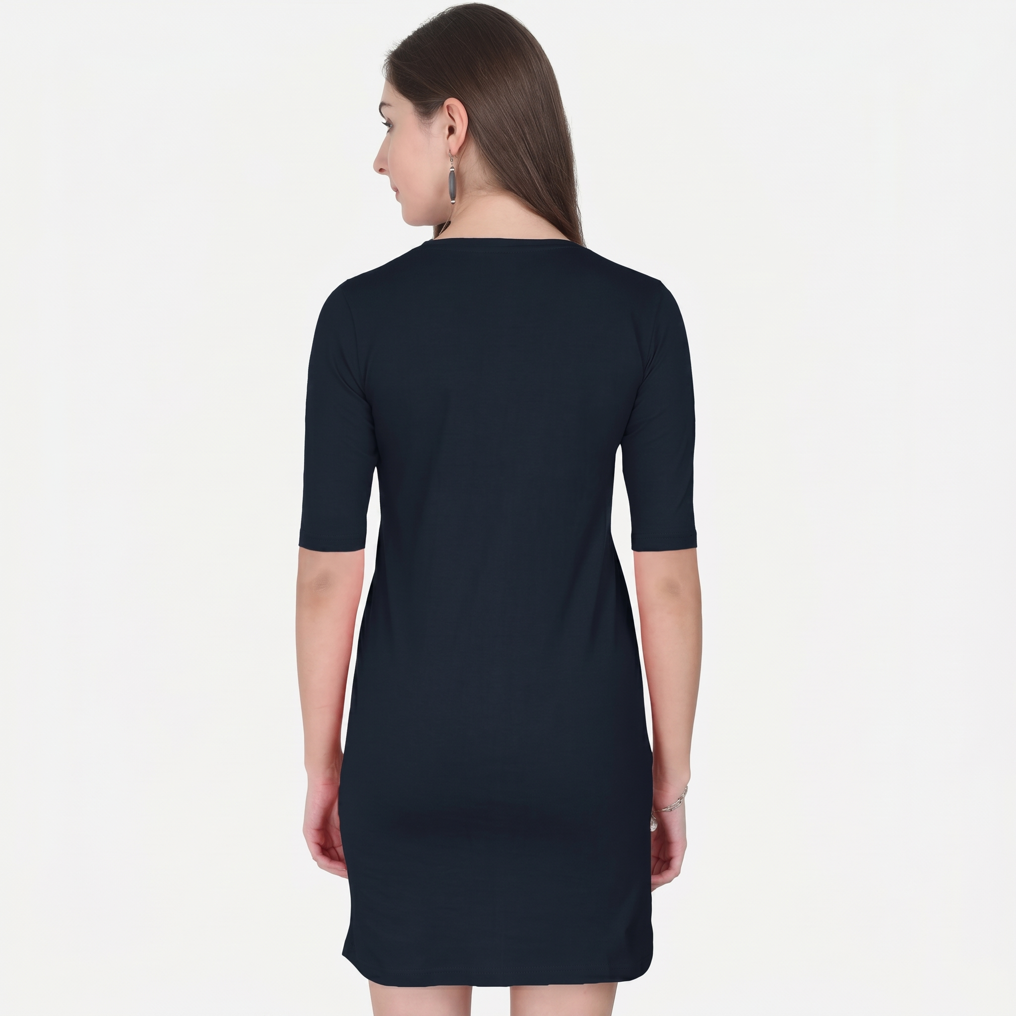 Women's Navy Blue T-Shirt Dress