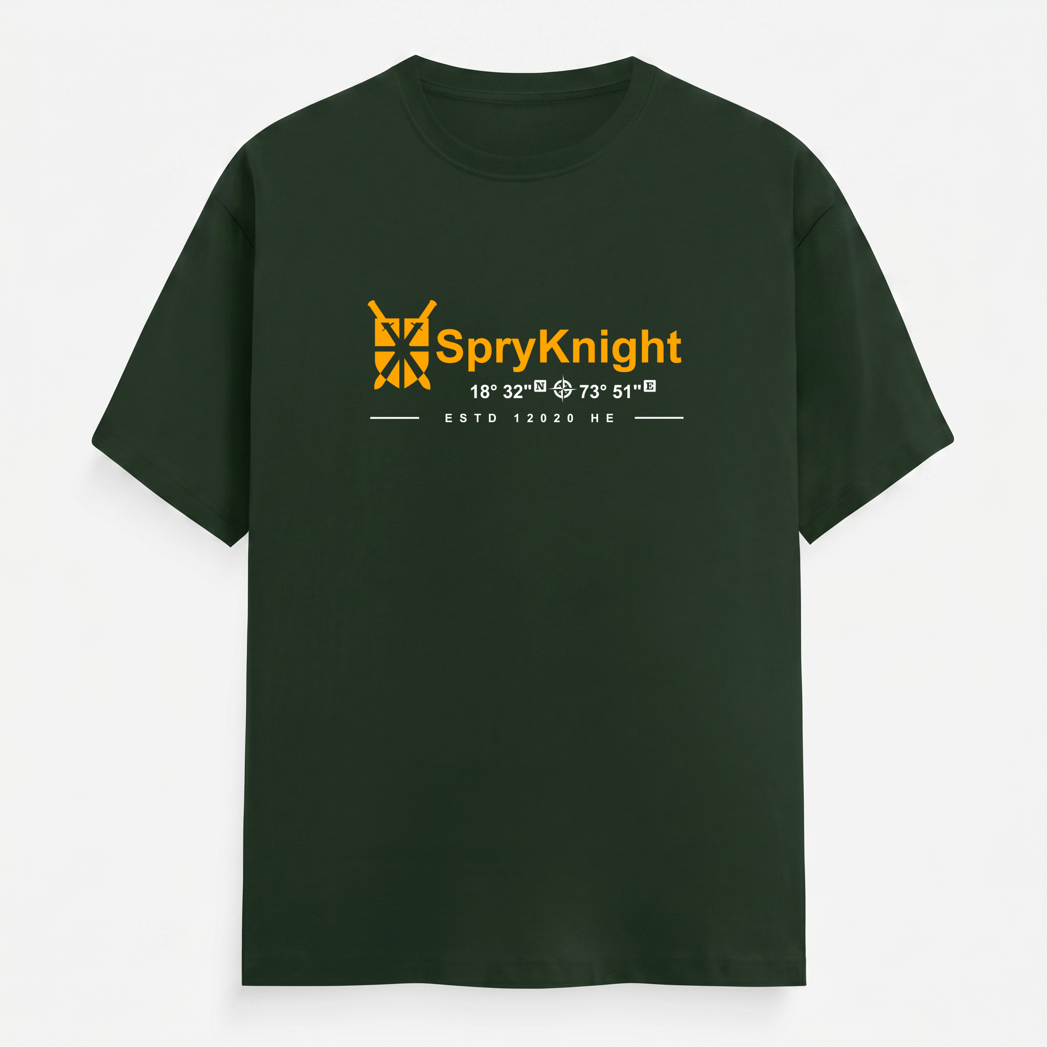 Classic Crew Neck Bottle Green T-Shirt (Unisex)