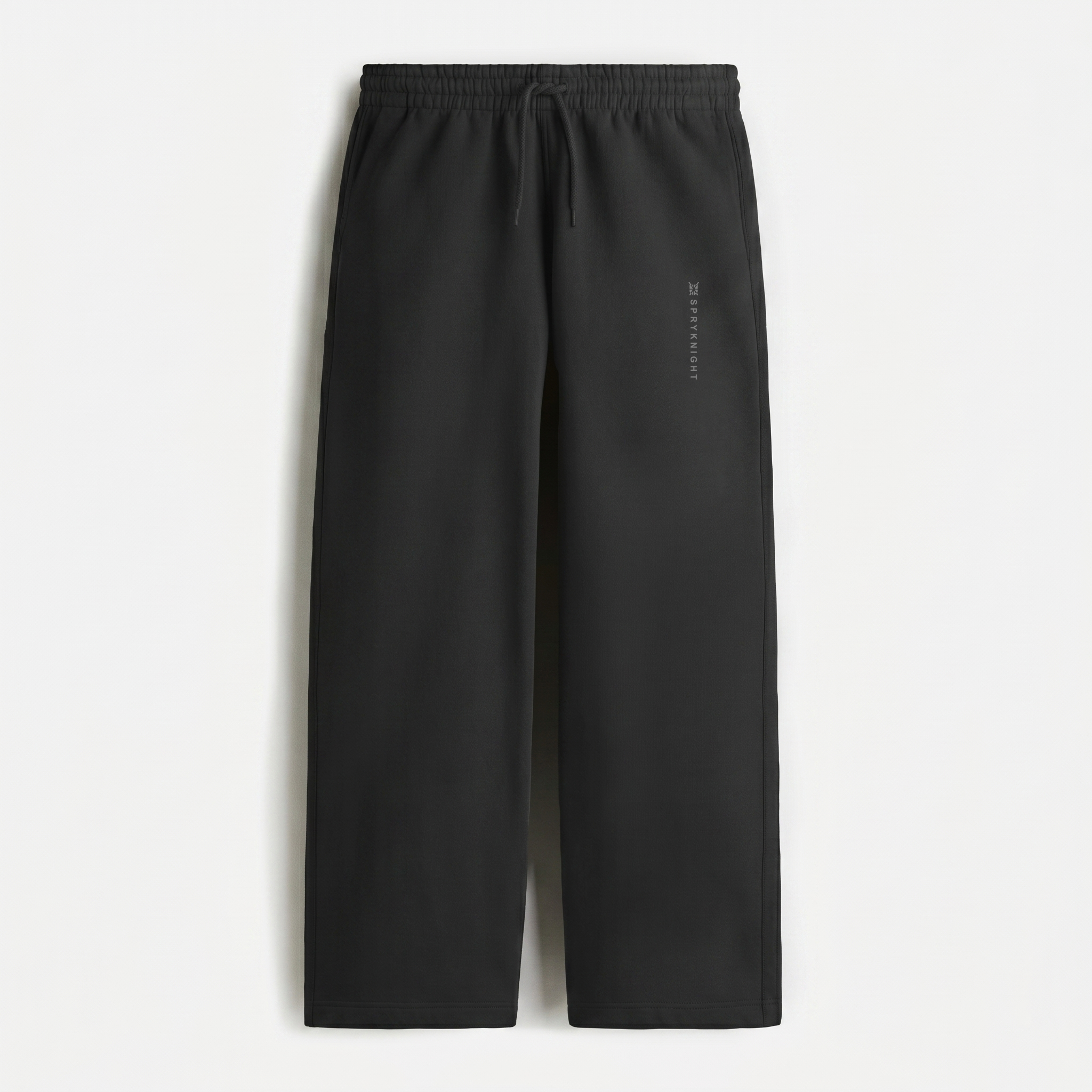 French Terry Black Sweatpants (Unisex)