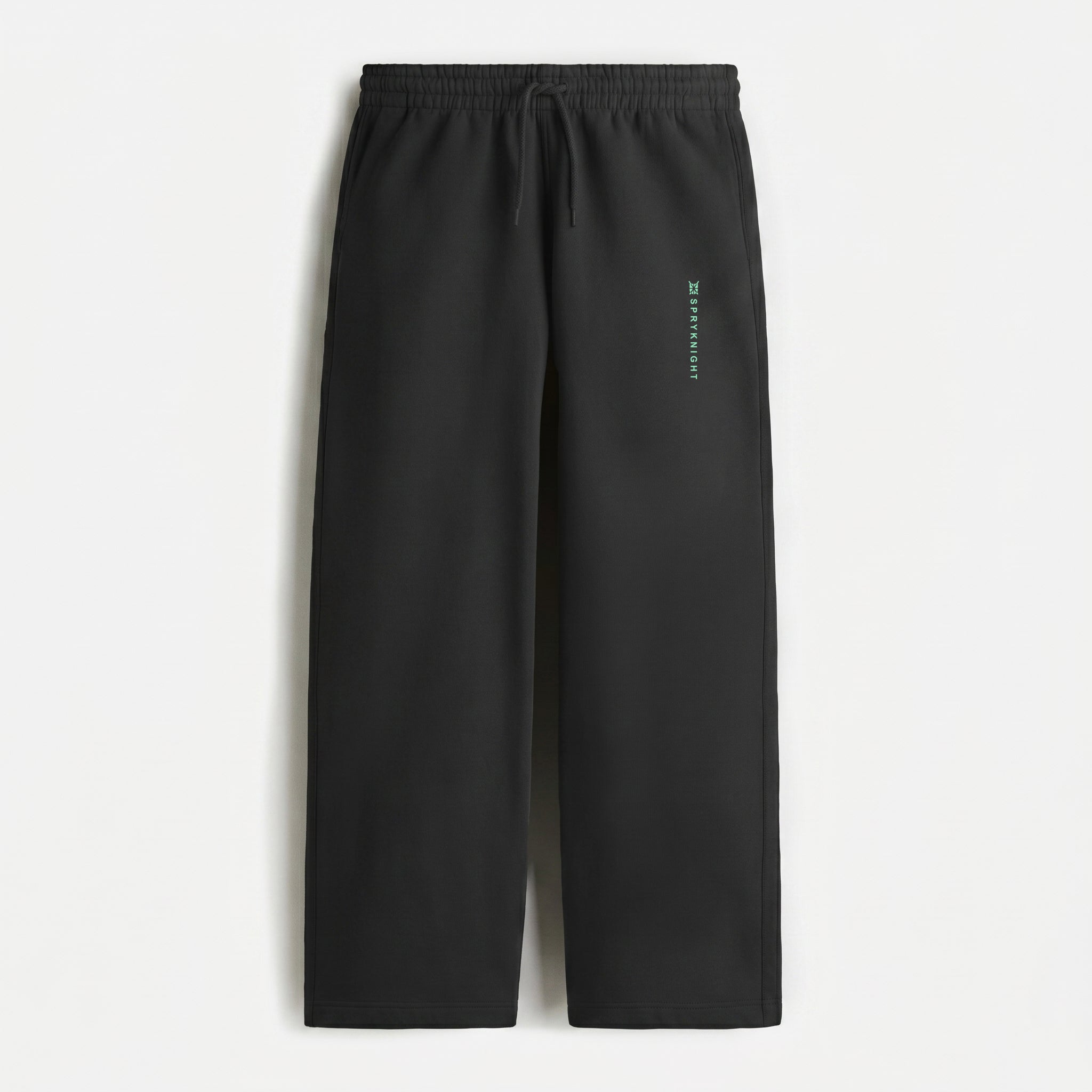 French Terry Black Sweatpants (Unisex)