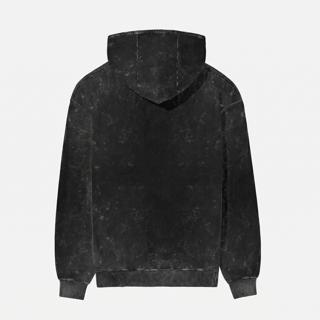 Acid Washed Black Hoodie (Unisex)