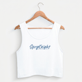 Women's White Cropped Tank Top