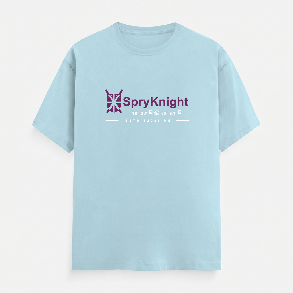 Classic Crew Neck Baby Blue T-Shirt (Unisex)