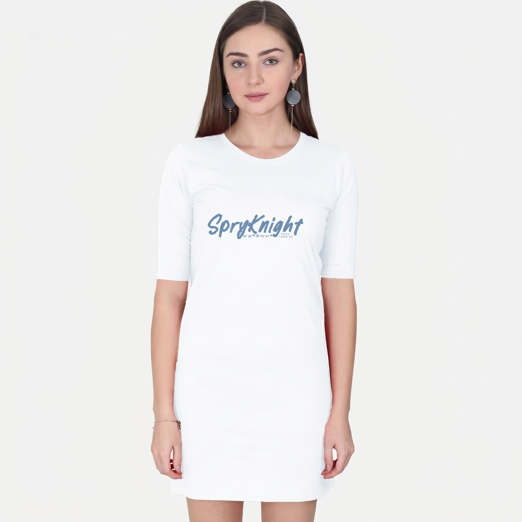 Women's White T-Shirt Dress