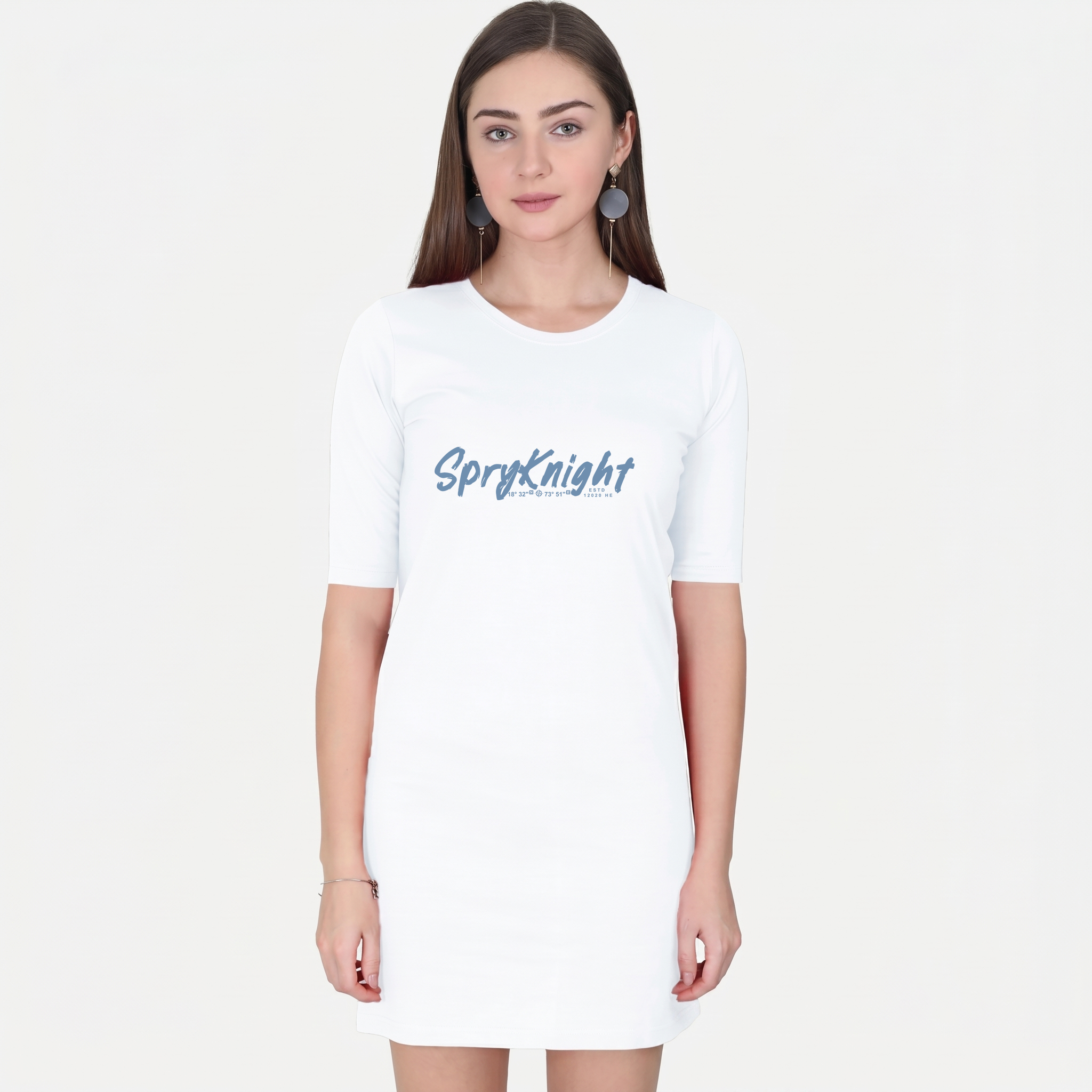 Women's White T-Shirt Dress