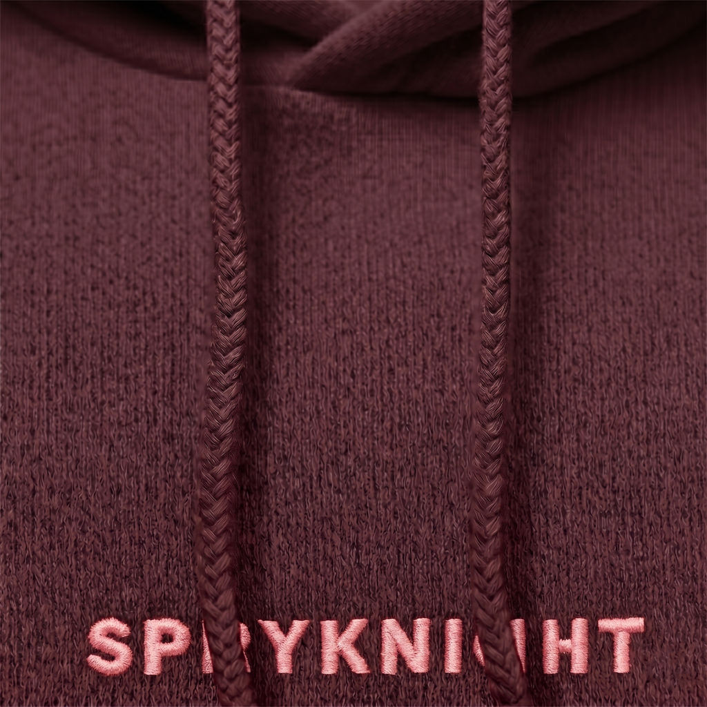 Oversized Maroon Hoodie (Unisex)