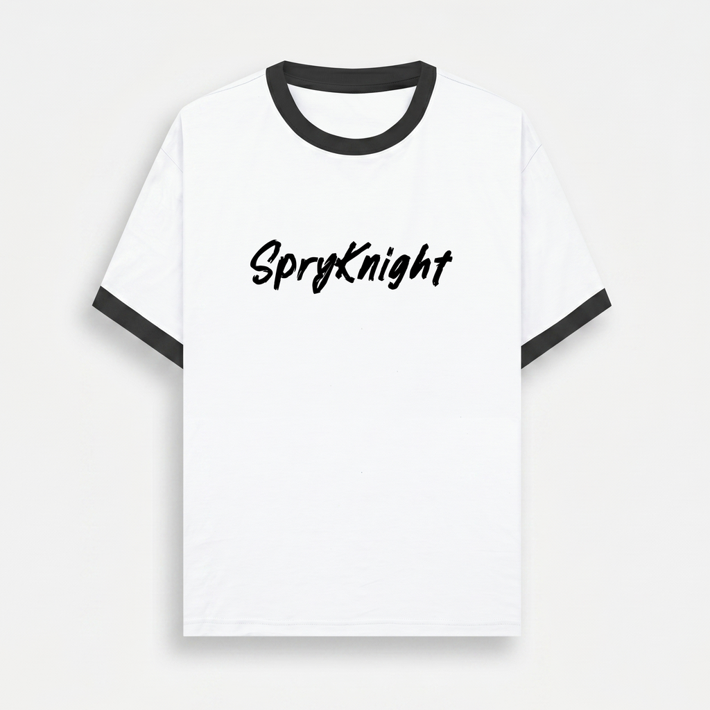 Ringer White T-Shirt (Unisex)