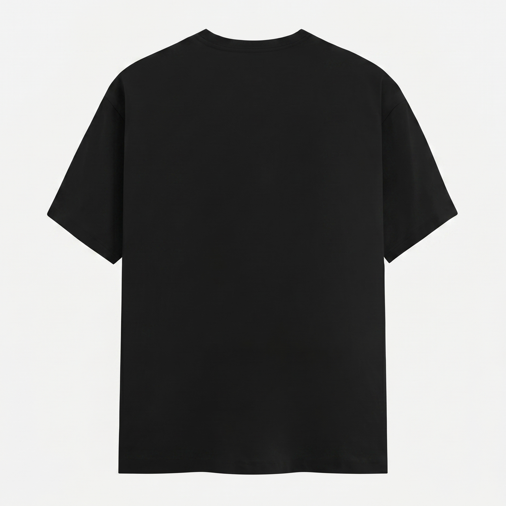 Classic Crew Neck Black T-Shirt (Unisex)