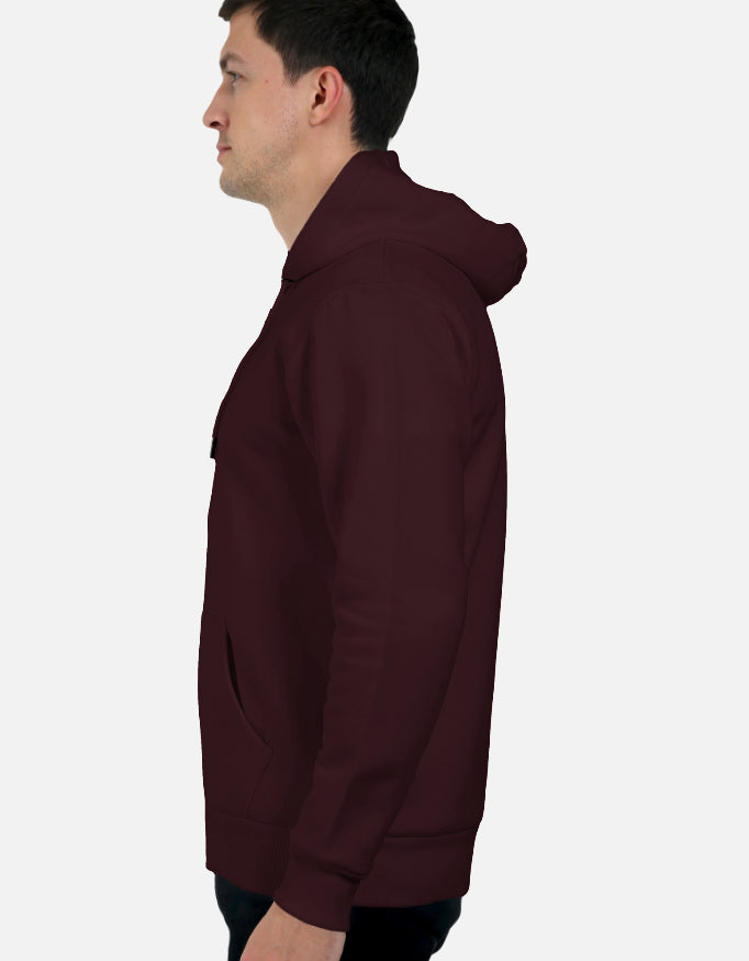 Oversized Maroon Hoodie (Unisex)