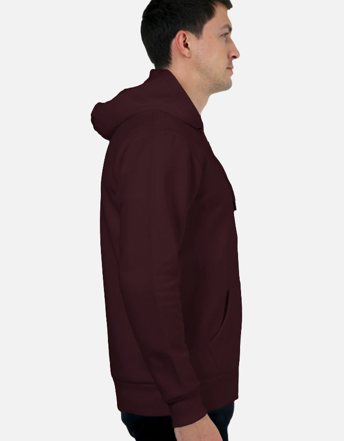 Oversized Maroon Hoodie (Unisex)