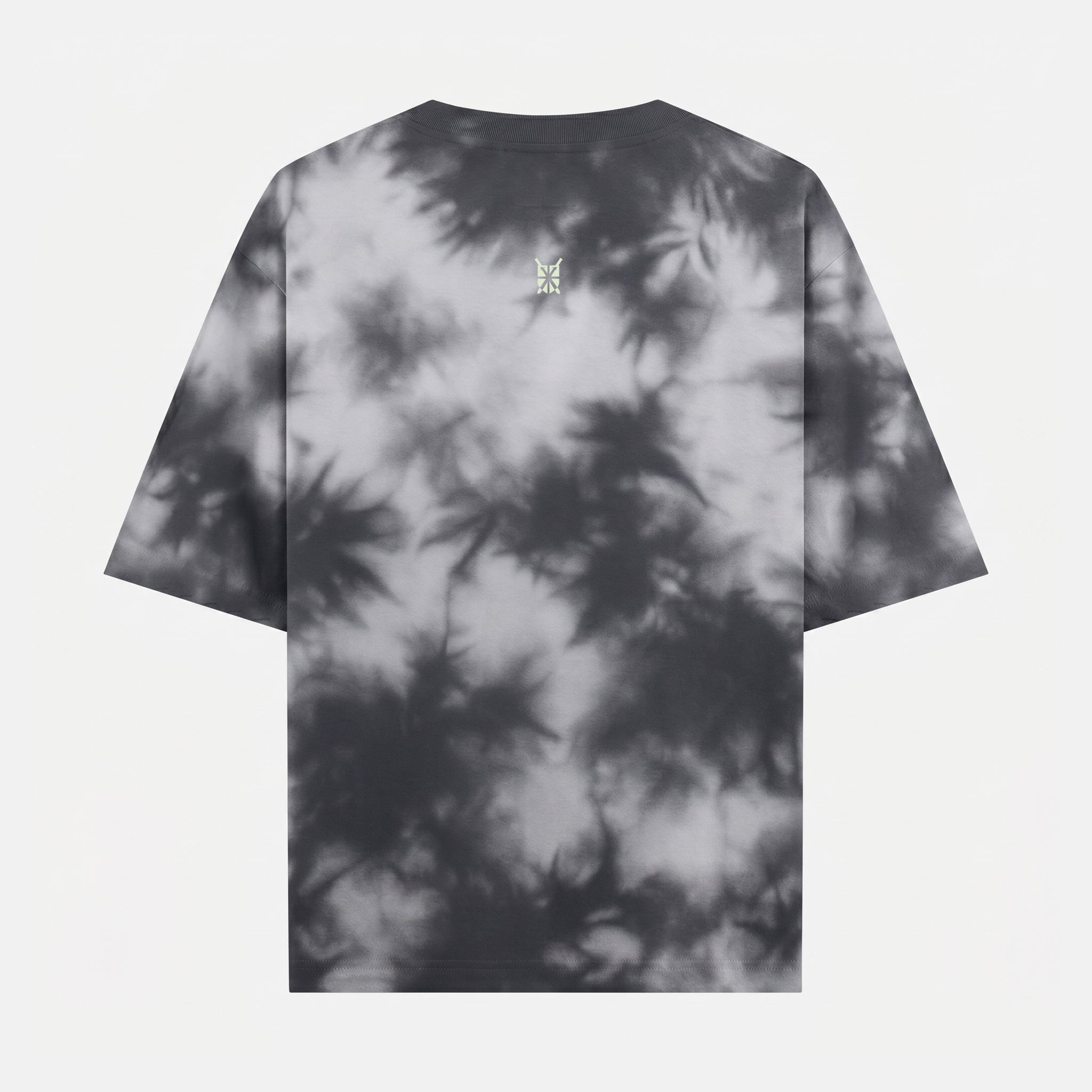 Tie Dye Oversized Grunge Arc White-Black T-Shirt (Unisex)