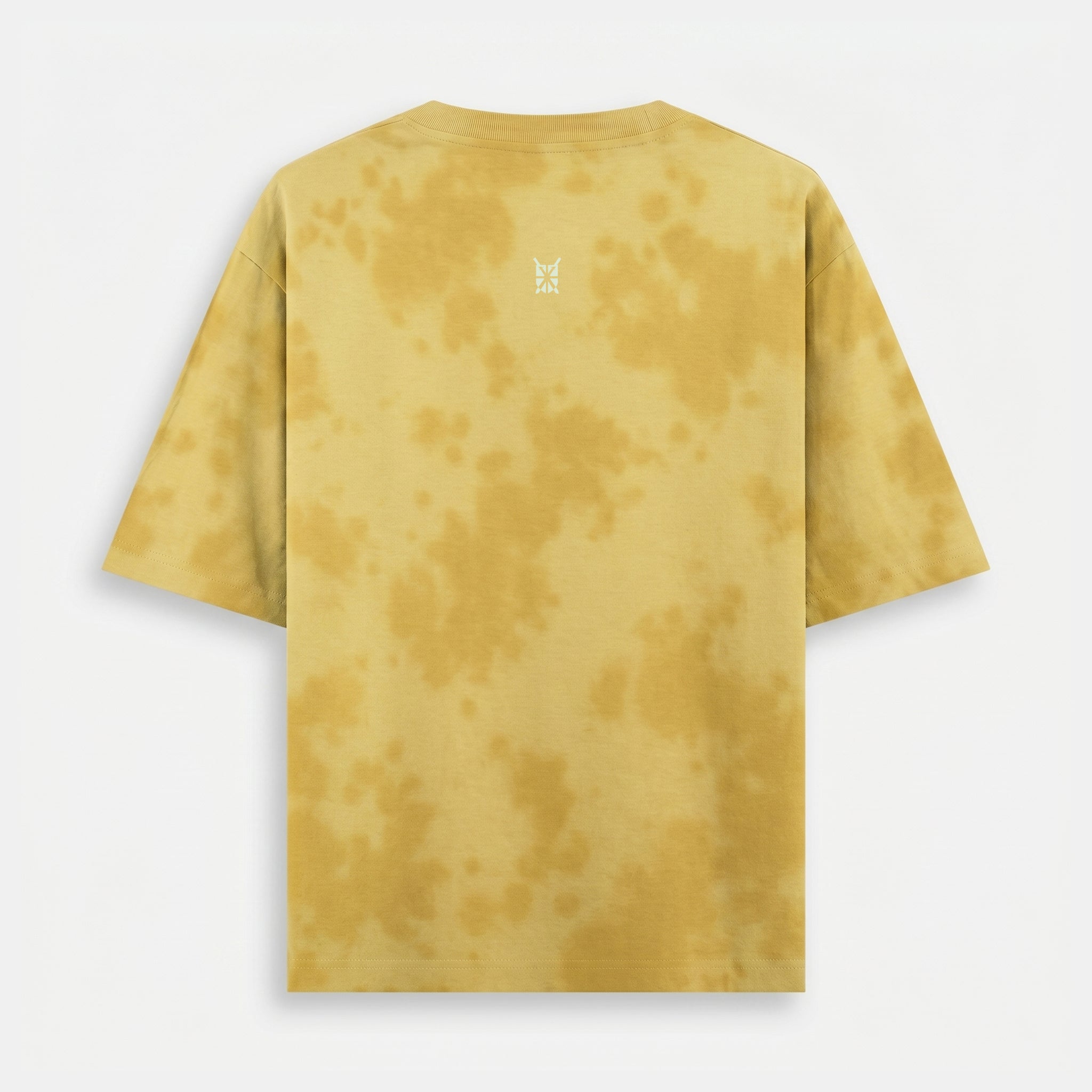 Tie Dye Oversized Grunge Arc Yelllow T-Shirt (Unisex)