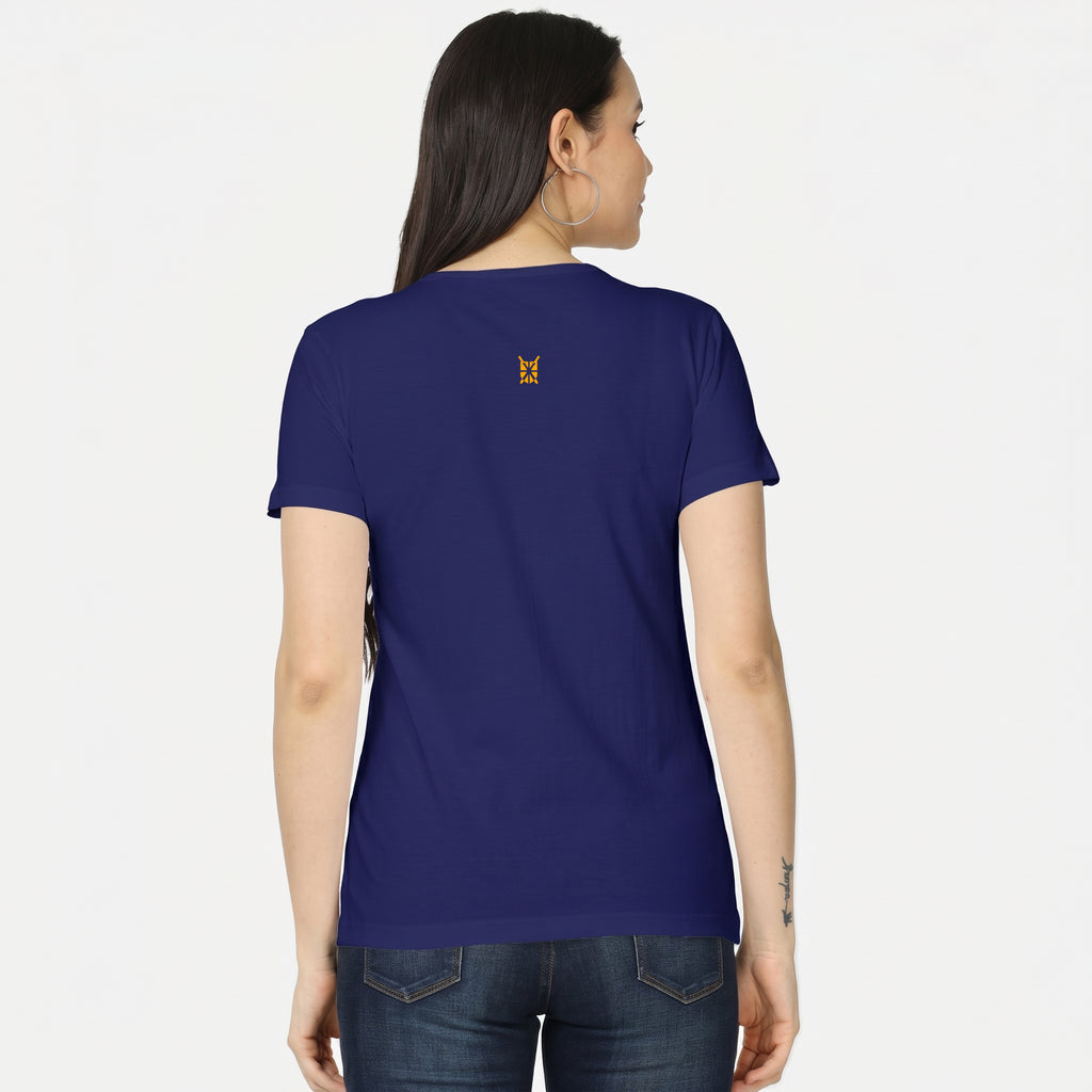 Women's Classic Crew Neck Royal Blue T-Shirt